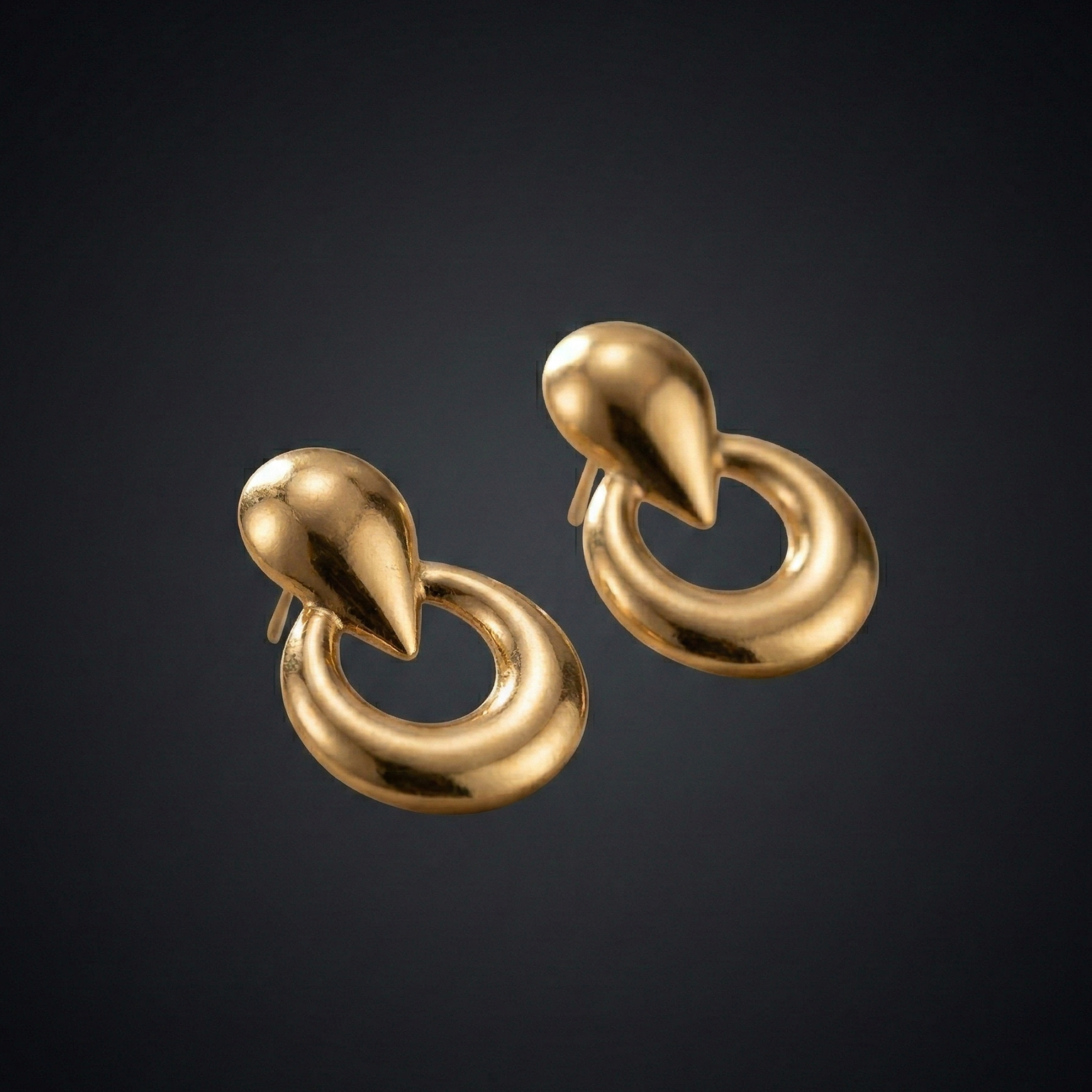Luxe Drop Hoop Earring