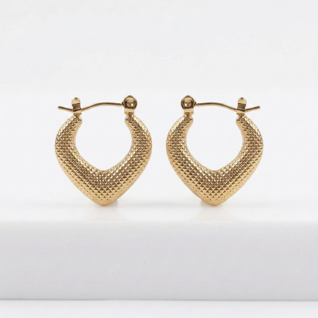 Velora Textured Gold Earrings – Luxe Statement Edition