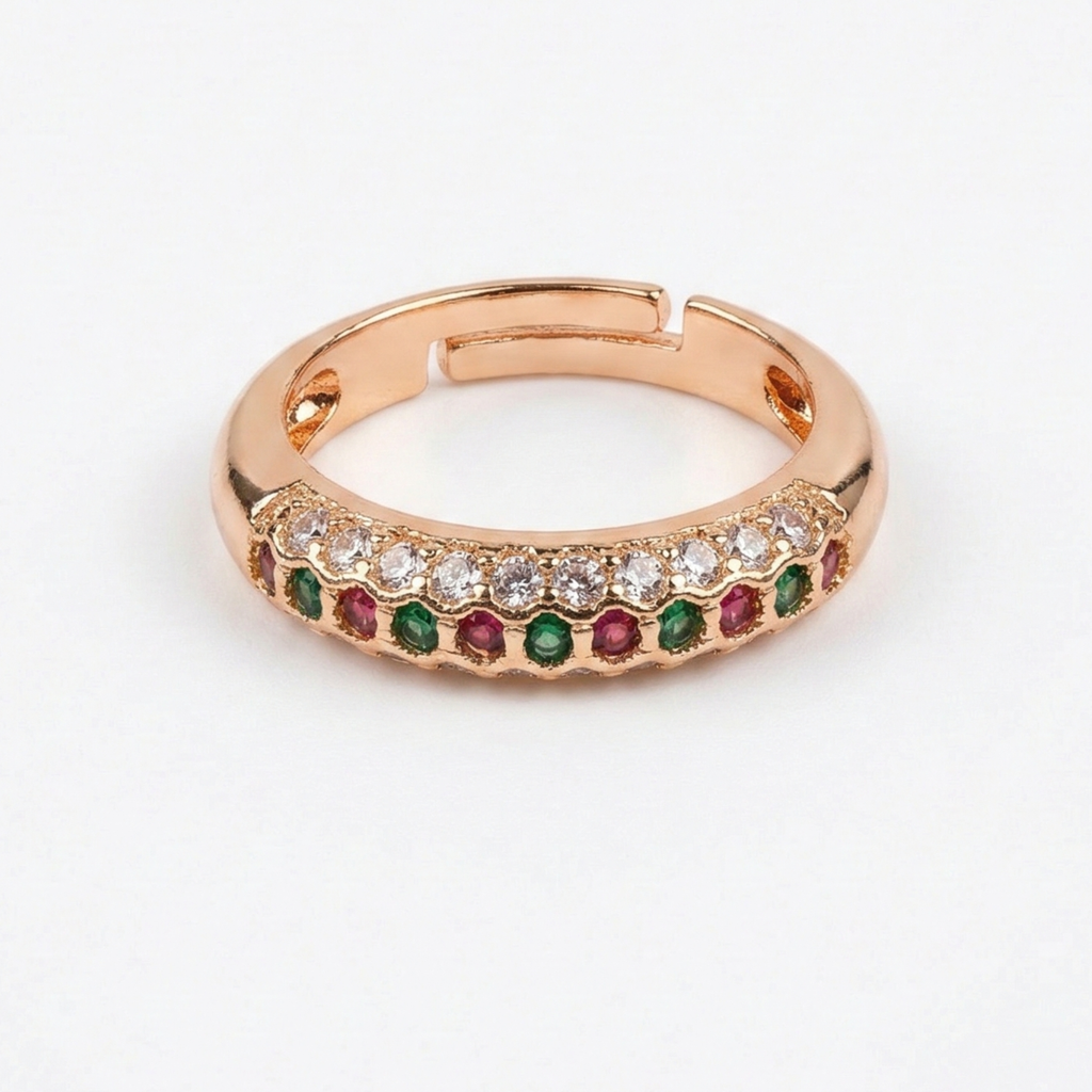 Royal Gemstone Adjustable Ring