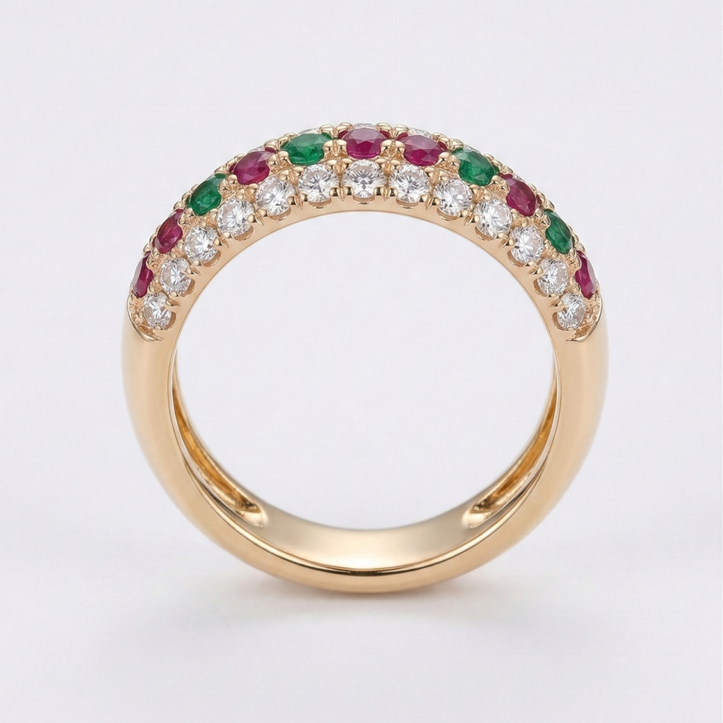 Royal Gemstone Adjustable Ring